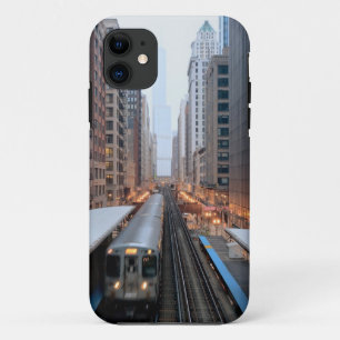 Wabash上の都心のシカゴの高い柵 iPhone 11 ケース