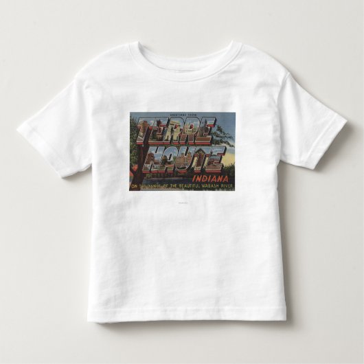 Wabash川-大きい手紙場面 トドラーTシャツ (正面)