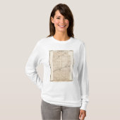 Wabash郡の地図 Tシャツ (正面フル)