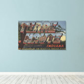 Wabash River – ラージレターシーン キャンバスプリント (インサイチュ (ウッドフロア))