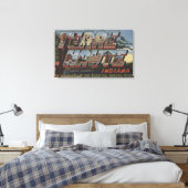 Wabash River – ラージレターシーン キャンバスプリント (インサイチュ (寝室))