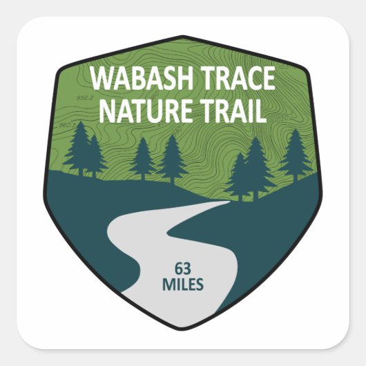 Wabash Trace Nature Trail スクエアシール (正面)