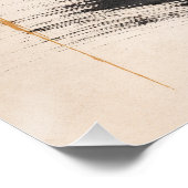 Wabi Sabi Neutral Wall Art Poster – Minimalist Zen ポスター (コーナー)
