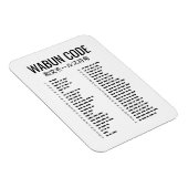 Wabun Code Design - Japanese Morse Art マグネット (右側)