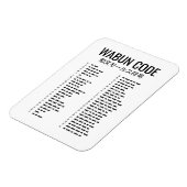 Wabun Code Design - Japanese Morse Art マグネット (左側)