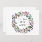 Wachsen Sie durch was Sie durchlaufen ポストカード (正面/裏面)