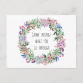 Wachsen Sie durch was Sie durchlaufen ポストカード (正面)