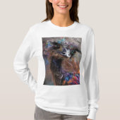 Wackadoodle Ostrich Personalized Back  Tシャツ (正面)