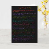 Wackyおもしろい Pranks To Do List Umous LOLおもしろい カード (黄色い花)