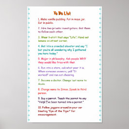 Wackyは熱狂するList Posterを実行するためにPranksを行う必要がある ポスター