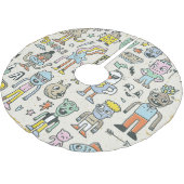 Wacky Doodles:ヴィンテージキャラクターセット ブラッシュドポリエステルツリースカート (アングル)