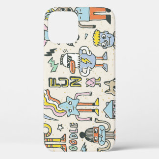 Wacky Doodles:ヴィンテージキャラクターセット iPhone 12ケース
