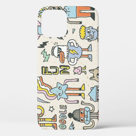 Wacky Doodles:ヴィンテージキャラクターセット Case-Mate iPhoneケース (裏面)