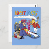 Wacky Races 60s 70s 90s 80s Cartoon Scifi Retro ポストカード (正面/裏面)