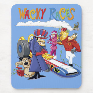 Wacky Races 60s 70s 90s 80s Cartoon Scifi Retro マウスパッド