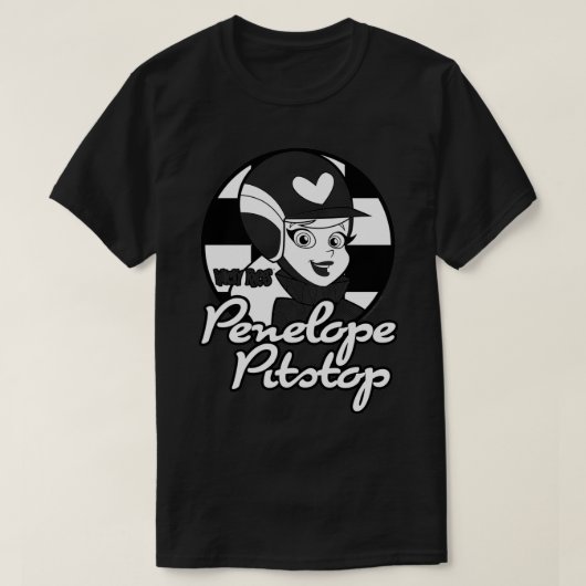 Wacky Races Penelope Pitstop  Tシャツ (デザイン正面)
