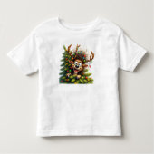 Wacky Reindeer Toddlersジャージ素晴らしーTシャツ トドラーTシャツ (正面)