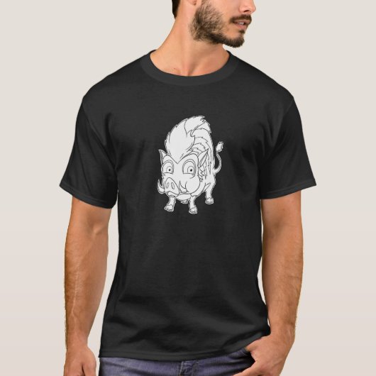 Wacky Wild Boar - Furry Woodland Creatures Premium Tシャツ (正面)