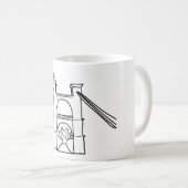 Wacoの吊り橋のマグ コーヒーマグカップ (正面右)