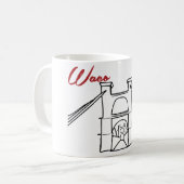 Wacoの吊り橋のマグ コーヒーマグカップ (正面左)