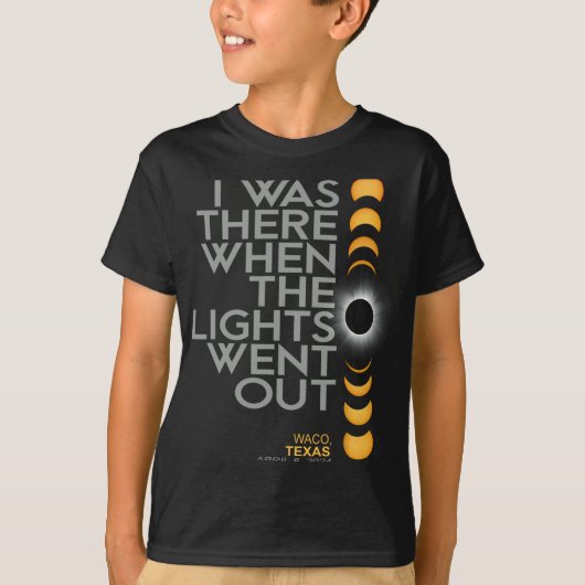 Waco 2024 太陽の Eclipse 2024 040824 Eclipse Tシャツ (正面)