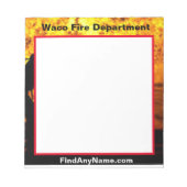 Waco Fire Departmentメモ帳 ノートパッド (正面)