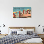 Waco、TexasLarge Letter ScenesWaco、TX キャンバスプリント (インサイチュ (寝室))