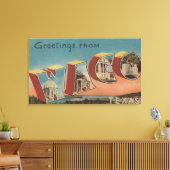 Waco、TexasLarge Letter ScenesWaco、TX キャンバスプリント (インサイチュ (リビング))