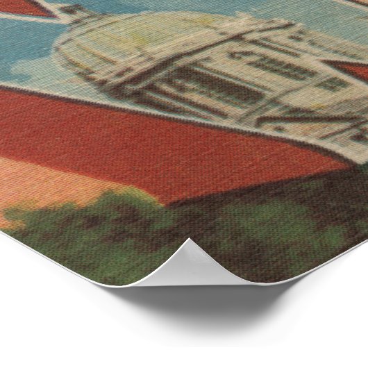 Waco、TexasLarge Letter ScenesWaco、TX ポスター (角)