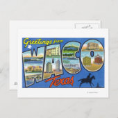 Waco、TexasLarge Letter ScenesWaco、TX ポストカード (正面/裏面)