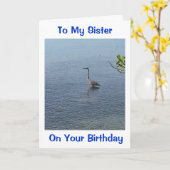 WADDING TO SEND MY SIS THIS BIRTHDAY WISH カード (黄色い花)