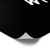 Waddle I do You おもしろい Penguin Pun Dark BG ポスター (角)