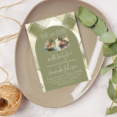 Waddle It Be Green Mallard Duck Gender Reveal 招待状