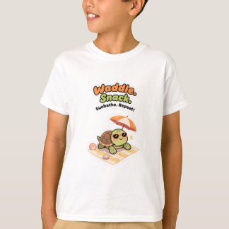 Waddle. Snack. Sunbathe. Repeat! Tシャツ