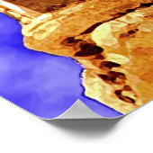 WADI DAHRイエメン(サナアからそれほど遠くない) ポスター (角)