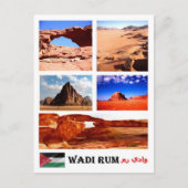Wadi Rum – 月の谷 – ヨルダン – モザイク –  ポストカード (正面)