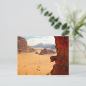 Wadi Rum In Petra Cityハガキのジョーダンからの眺め ポストカード (スタンド正面)