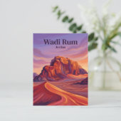 Wadi Rum Jordan ポストカード (スタンド正面)