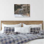 Wading Blue 素晴らし Heron Canvas Print キャンバスプリント (インサイチュ (寝室))