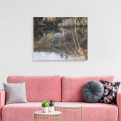 Wading Blue 素晴らし Heron Canvas Print キャンバスプリント (インサイチュ (リビング))
