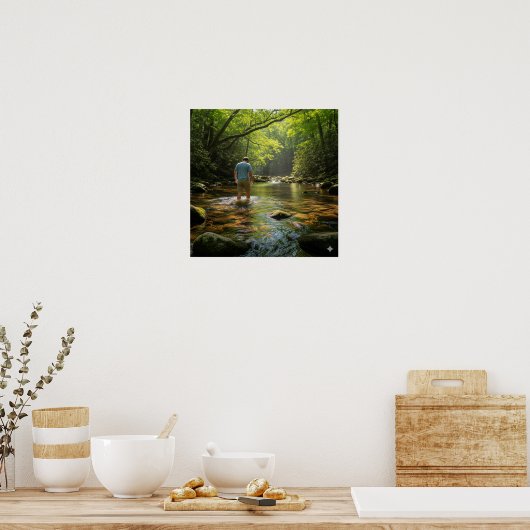 Wading in the Creek ポスター (キッチン)
