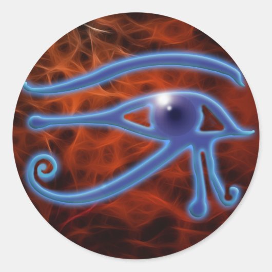 WADJETエジプトアートステッカー ラウンドシール (正面)