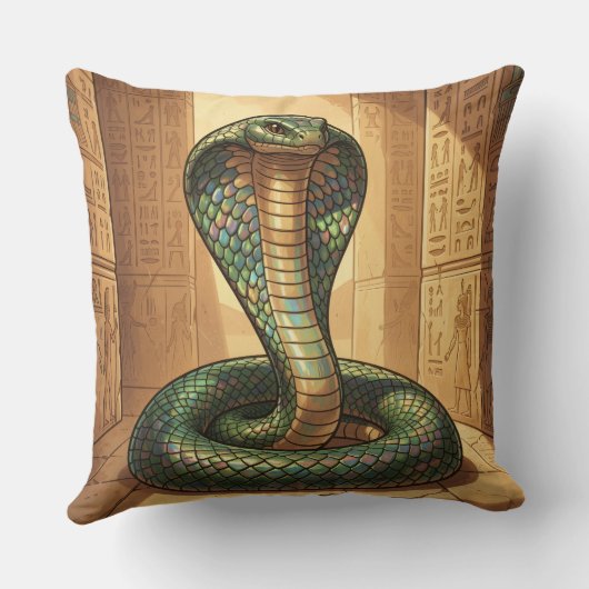 Wadjet – Ägyptische Schlangengöttin クッション (裏面)