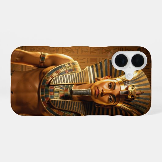 Wadjet – Ägyptische Schlangengöttin´1 iPhone 16ケース (裏面横)