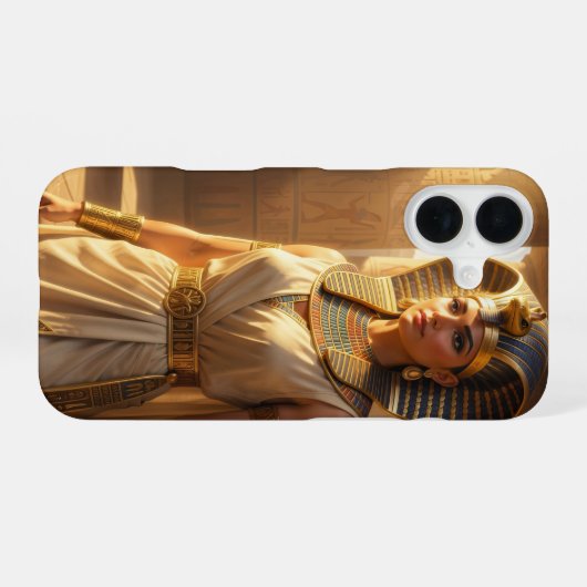 Wadjet – Ägyptische Schlangengöttin´2 iPhone 16ケース (裏面横)