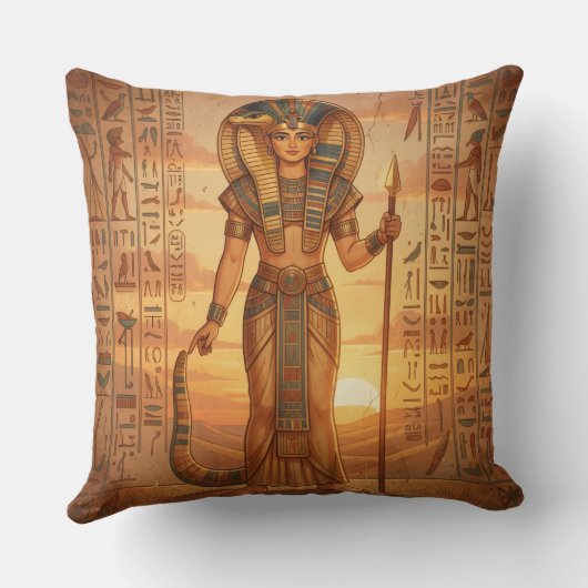 Wadjet – Ägyptische Schlangengöttin´3 クッション (裏面)