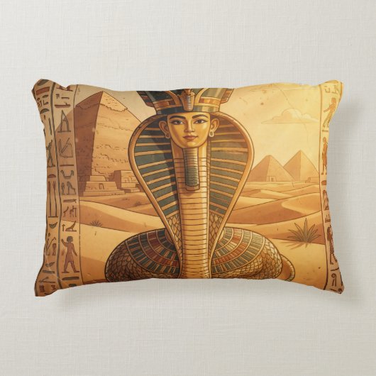 Wadjet – Ägyptische Schlangengöttin´4 アクセントクッション (正面)