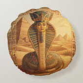 Wadjet – Ägyptische Schlangengöttin´4 ラウンドクッション (裏面)