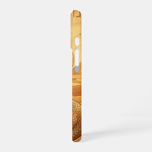 Wadjet – Ägyptische Schlangengöttin´4 iPhone 16ケース (左側面)