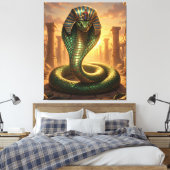 Wadjet – Ägyptische Schlangengöttin´6 キャンバスプリント (インサイチュ (寝室))